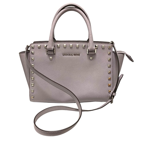 Michael Kors Lavender Leather Satchel - Picture 1 of 9